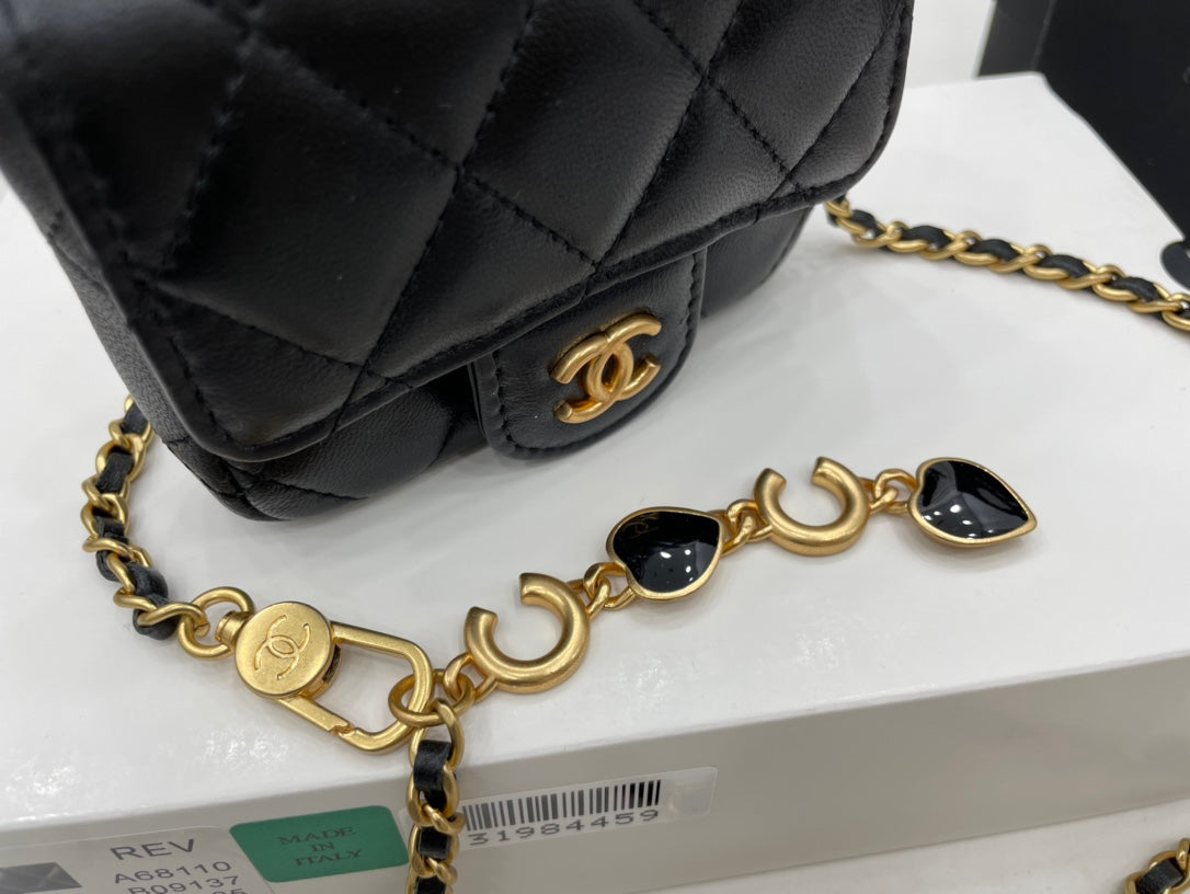ChanelMini Flap Bag Black For Women, Women’s Bags 3.5in/9cm