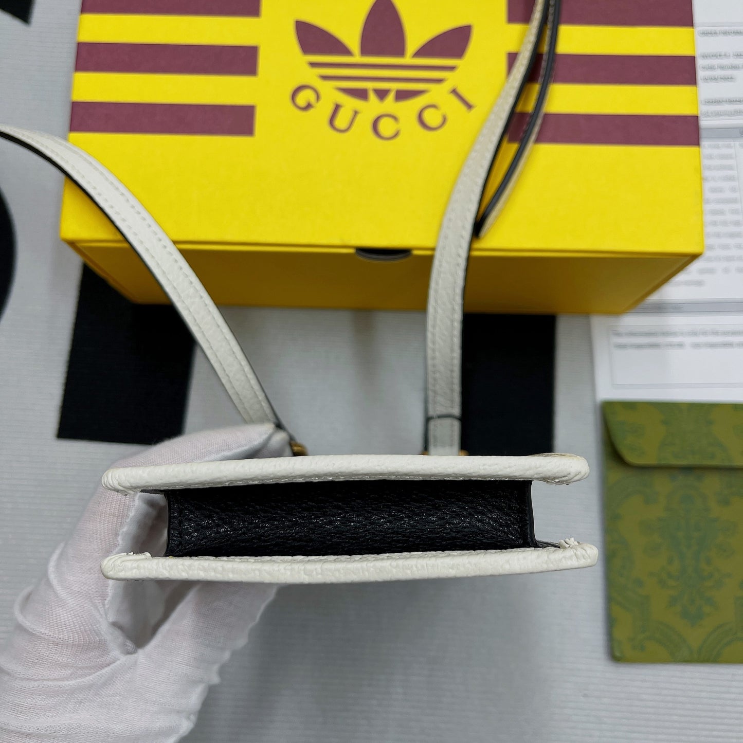 gg x Adidas Phone Case Black For Women, Women’s Bags 7.3in/18cm gg