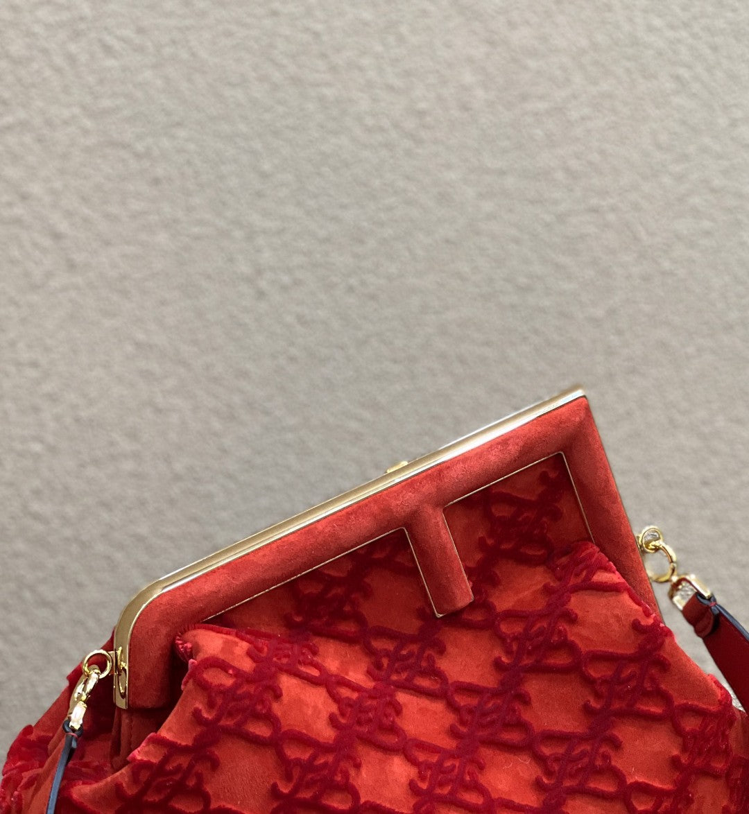FI First Medium Red Bag For Woman 32.5cm/13in