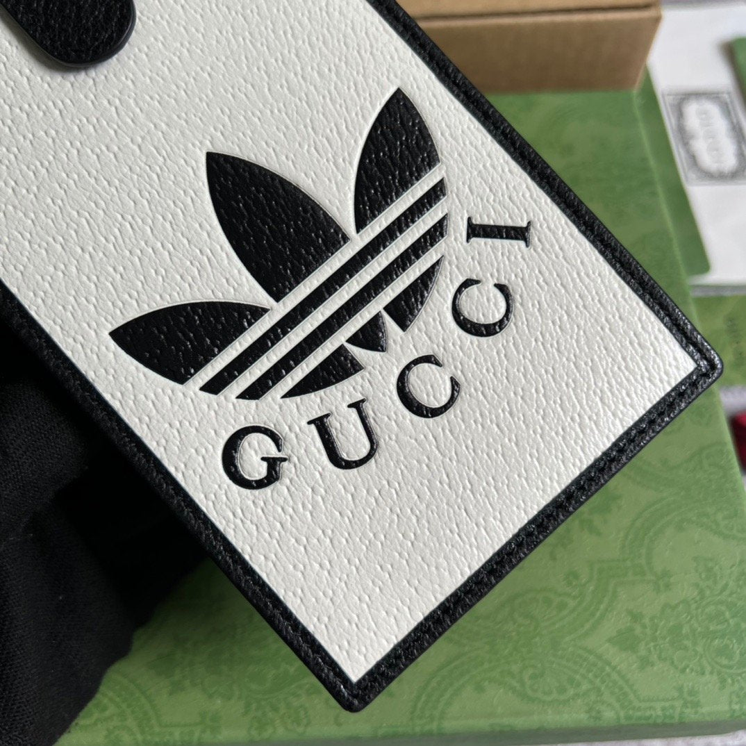 gg x Adidas Phone Case White For Women, Women’s Bags 7.3in/18cm gg