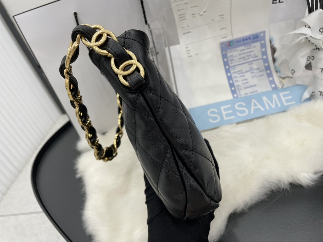 ChanelHobo Handbag Black For Women, Women’s Bags 9.4in/24cm AS3562 B09178 94305