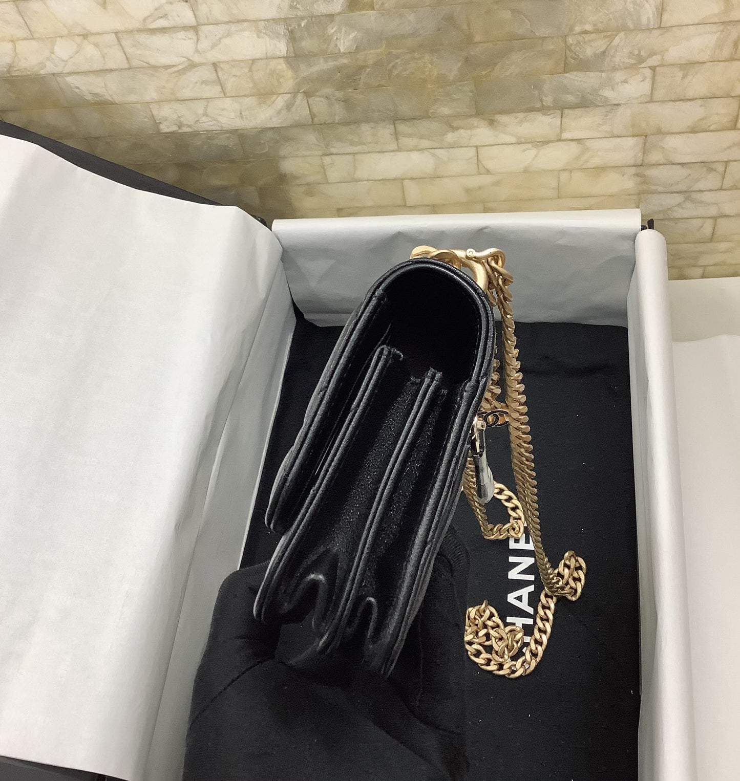 ChanelSpring And Summer 22C Black For Women, Women’s Bags 6.1in/15.5cm