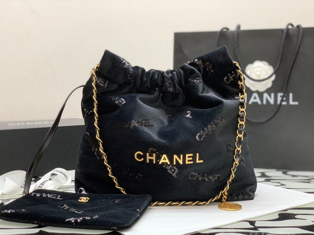 ChanelSmall Chanel22 Handbag Black For Women, Women’s Bags 11.8in/30cm