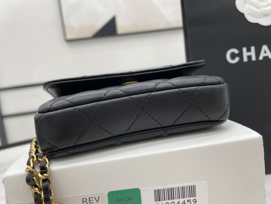 CHL Classic Distressed Black For Women, Women’s Bags 4.7in/12cm