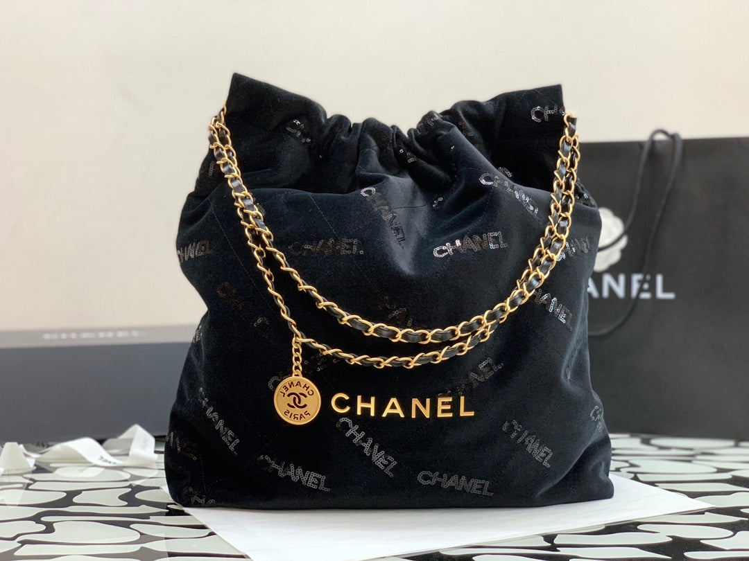 CHL Big CHL 22 Handbag Black For Women, Women’s Bags 18.9in/48cm
