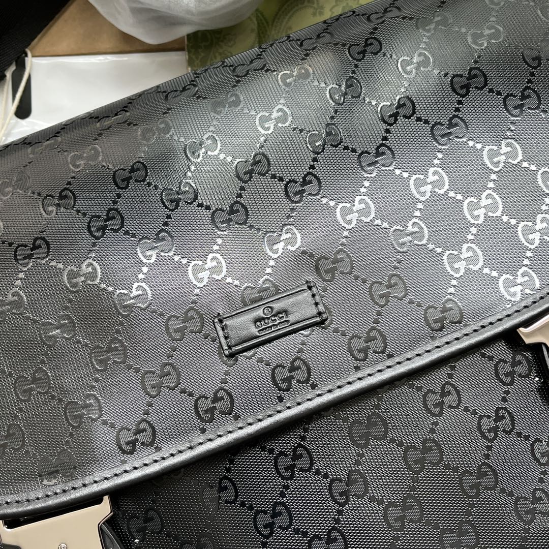 gg Imprime Medium Messenger Bag Black For Women, Women’s Bags 12in/30.5cm gg