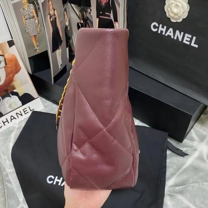 ChanelShopping ChanelBag 19 Dark Red For Women, Women’s Bags 16in/41cm AS3660 B04852 NK294