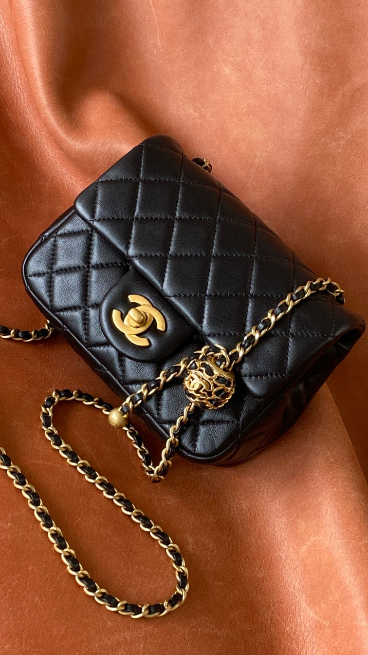 CHL Classic Bag Black For Women, Women’s Bags 7.1in/18cm