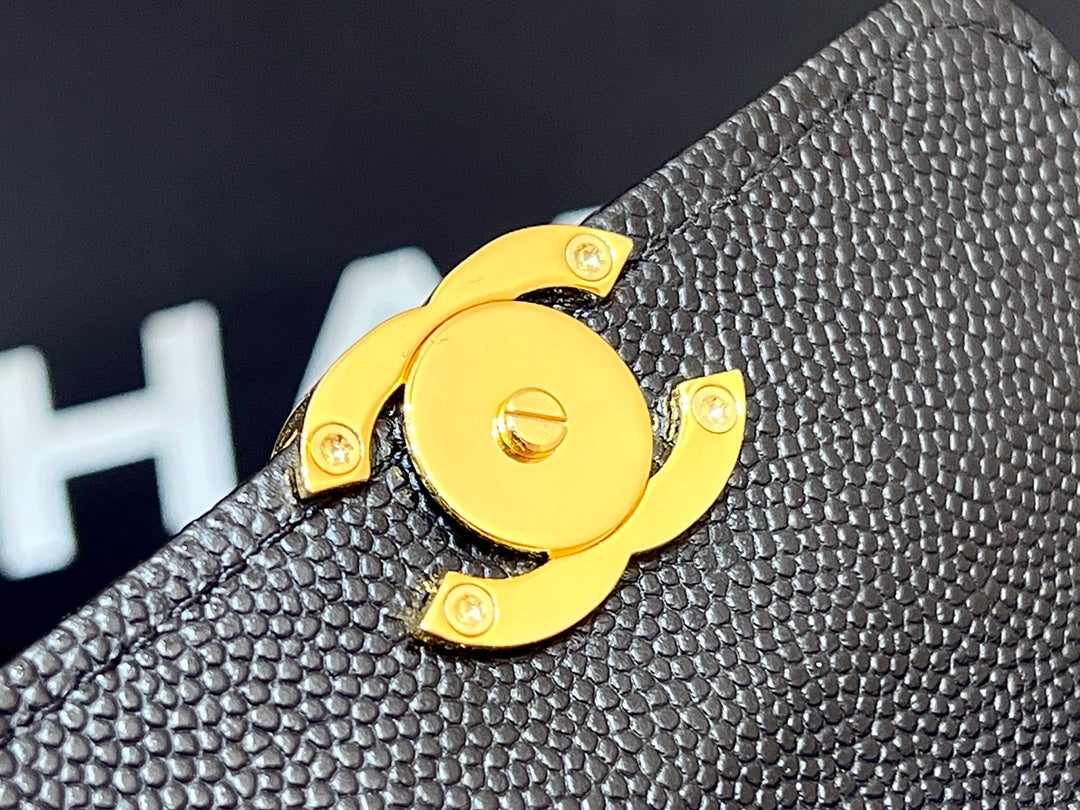ChanelSmall Coin Pocket WOC Shoulder Bag Black For Women, Women’s Bags 7.9in/20cm