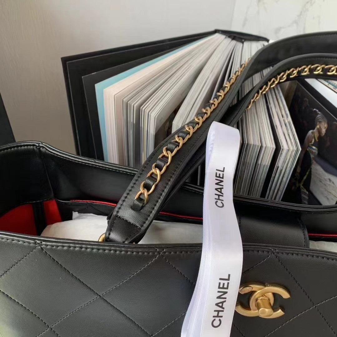 ChanelShopping Bag Black For Women, Women’s Bags 14.4in/37cm AS3508 B08867 94305