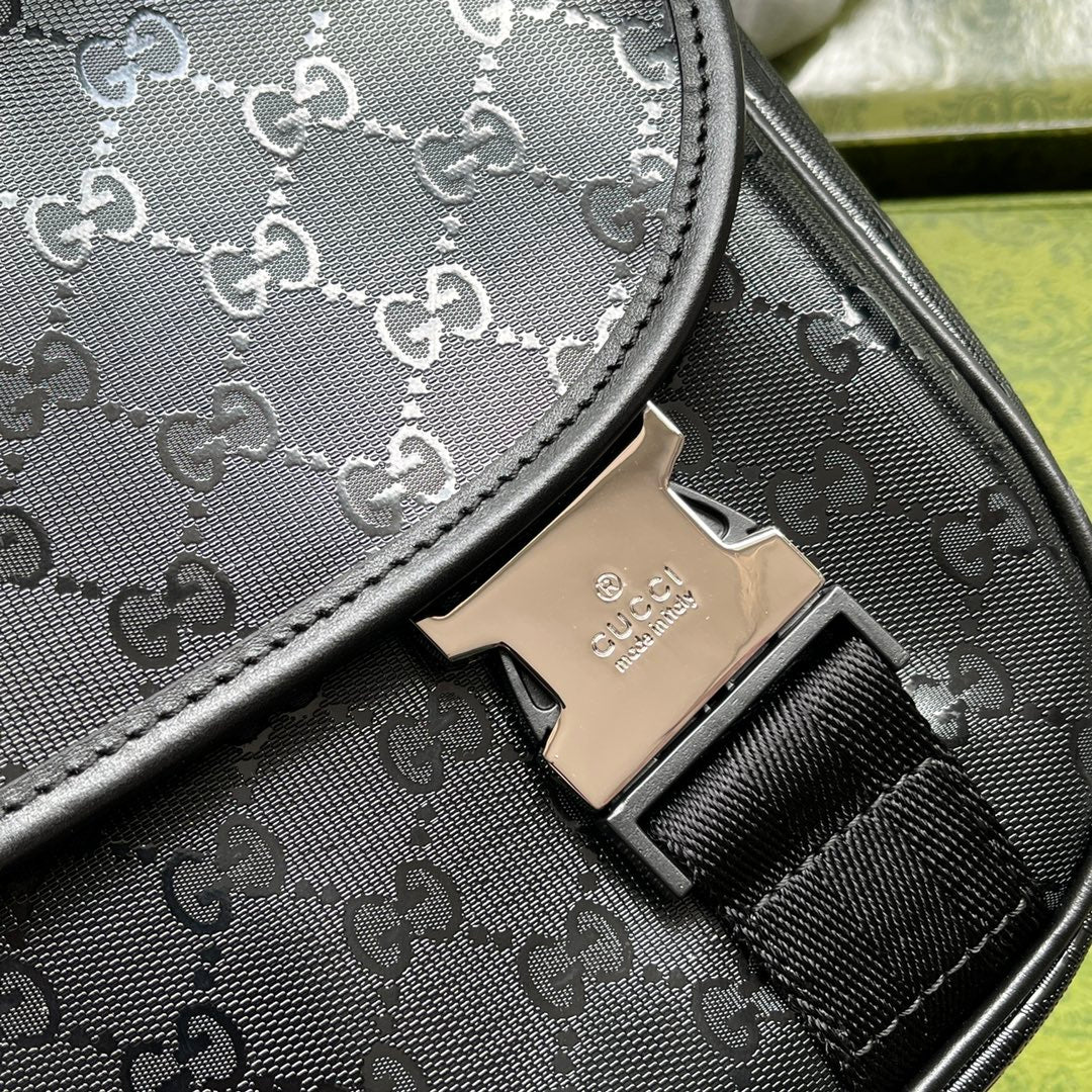gg Imprime Medium Messenger Bag Black For Women, Women’s Bags 12in/30.5cm gg