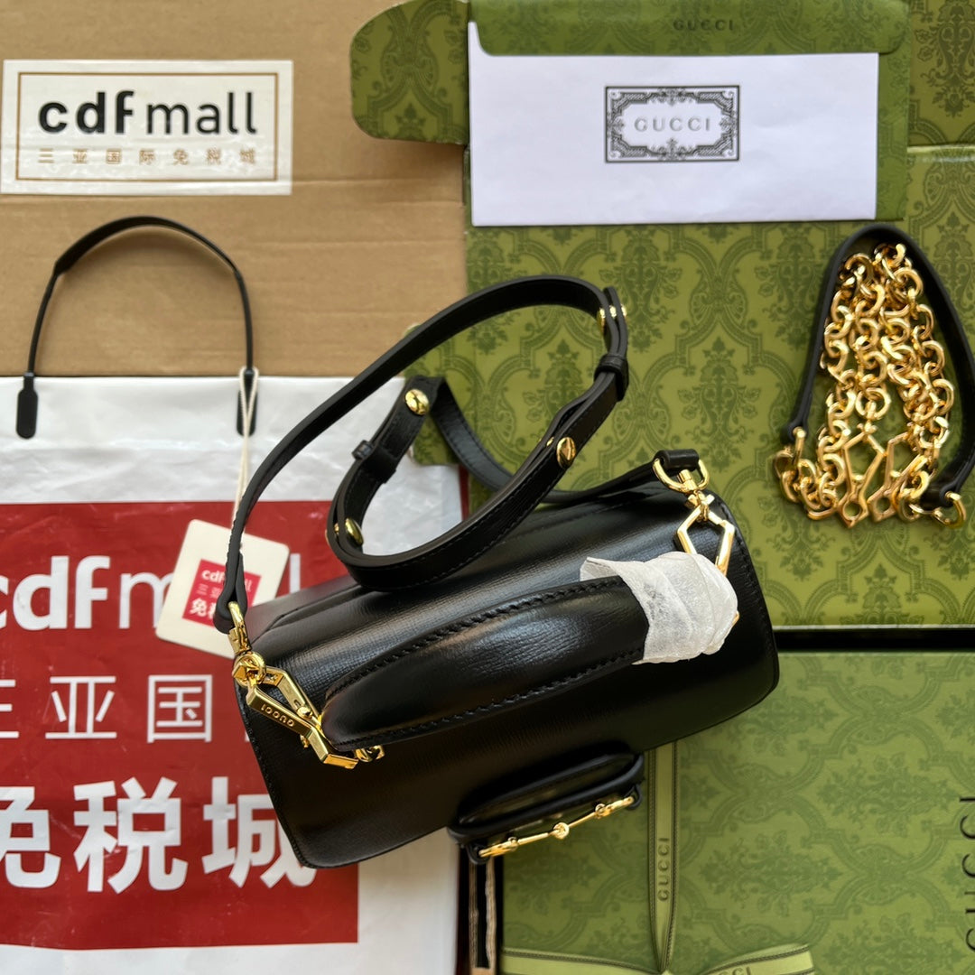 gg Ophidia gg Horsebit 1955 Mini Bag White For Women, Women’s Bags 8.6in/22cm gg 703848 AAA7G 1000