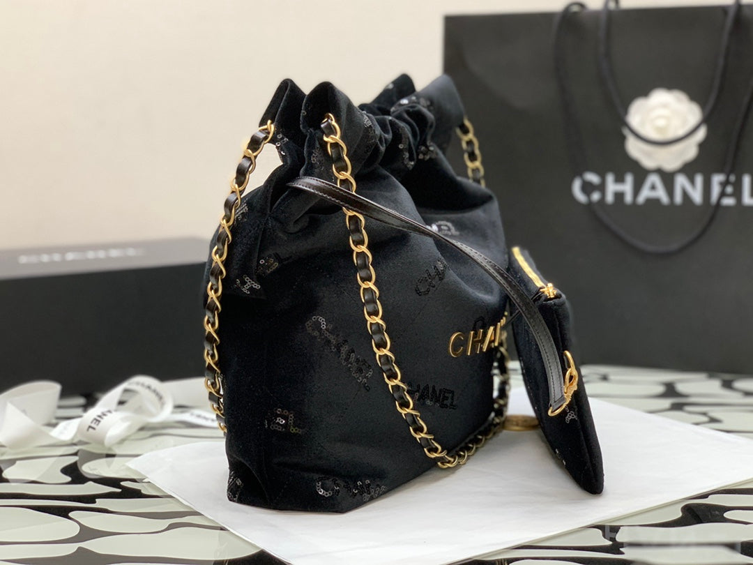 ChanelSmall Chanel22 Handbag Black For Women, Women’s Bags 11.8in/30cm