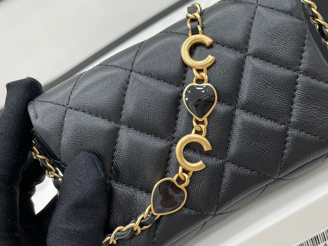 CHL Classic Distressed Black For Women, Women’s Bags 4.7in/12cm