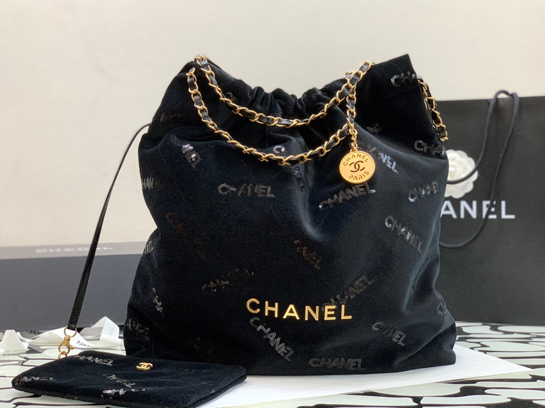 CHL Big CHL 22 Handbag Black For Women, Women’s Bags 18.9in/48cm