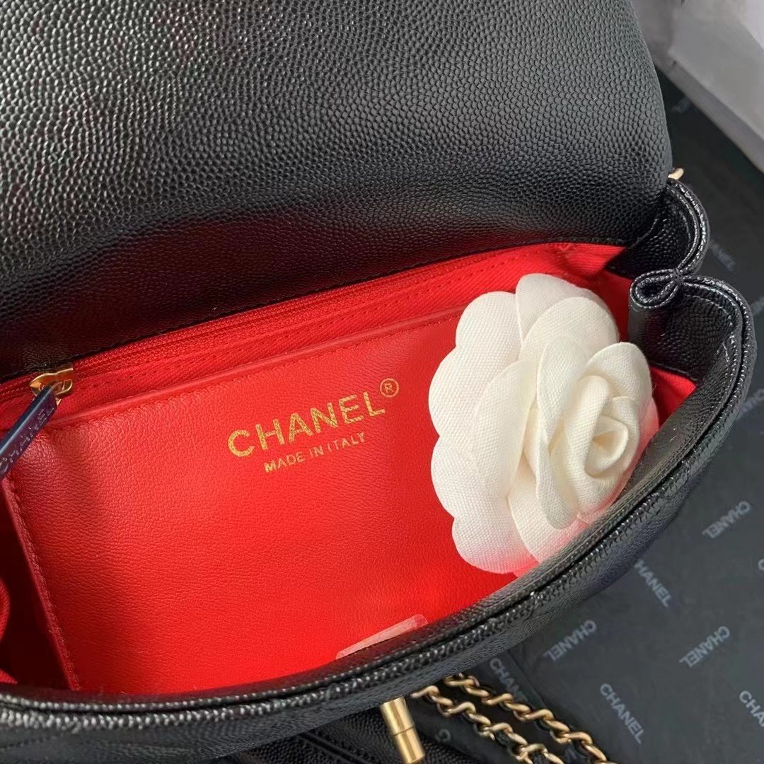 ChanelFlapbag With Chain Black For Women, Women’s Bags 8.3in/21cm
