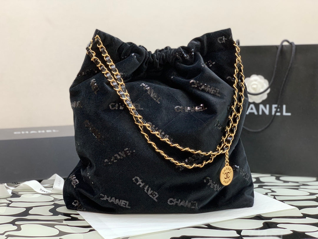 CHL Big CHL 22 Handbag Black For Women, Women’s Bags 18.9in/48cm