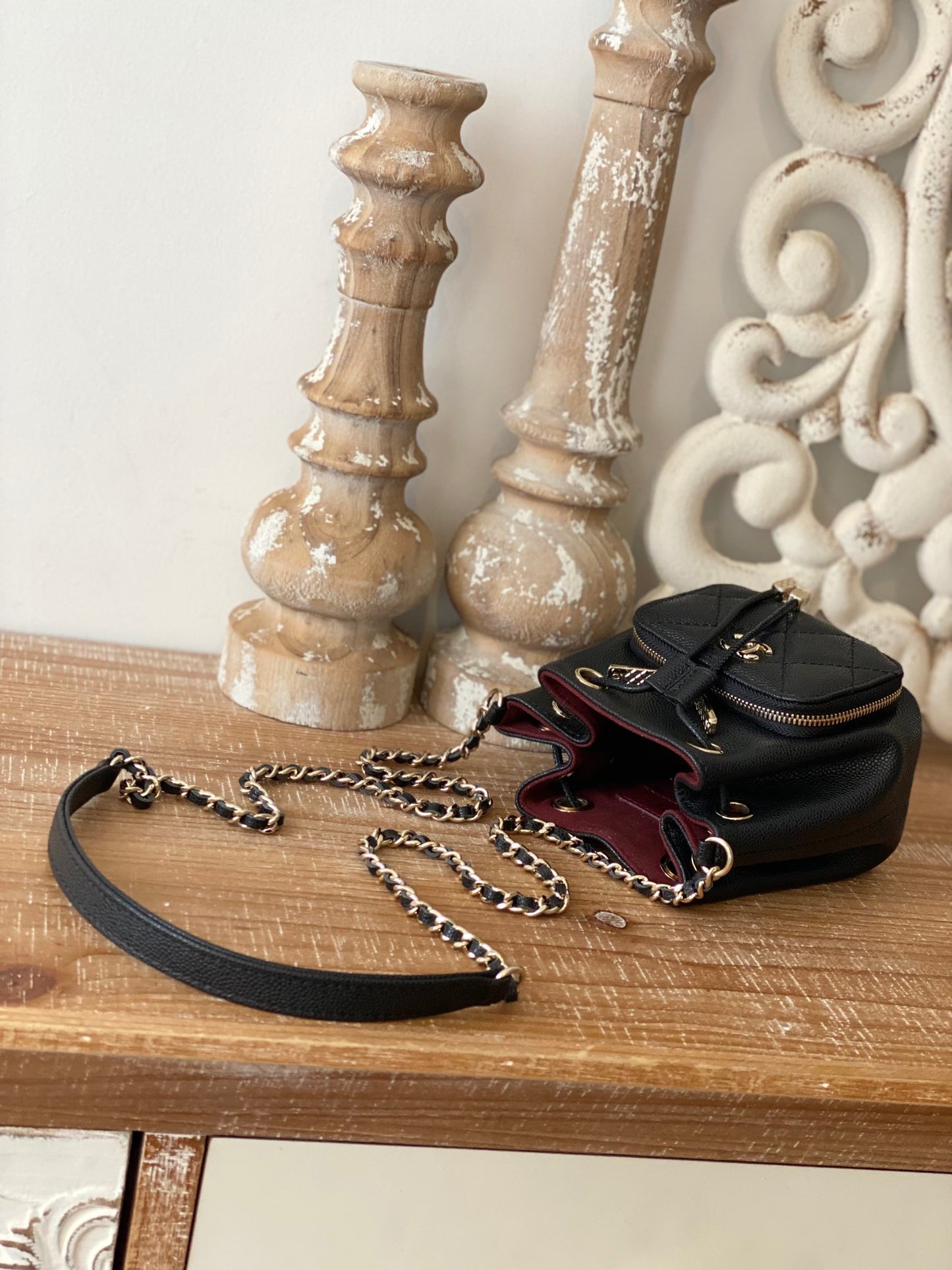 ChanelMini Bucket Bag With Strap Black For Women, Women’s Bags 4.9in/12.5cm