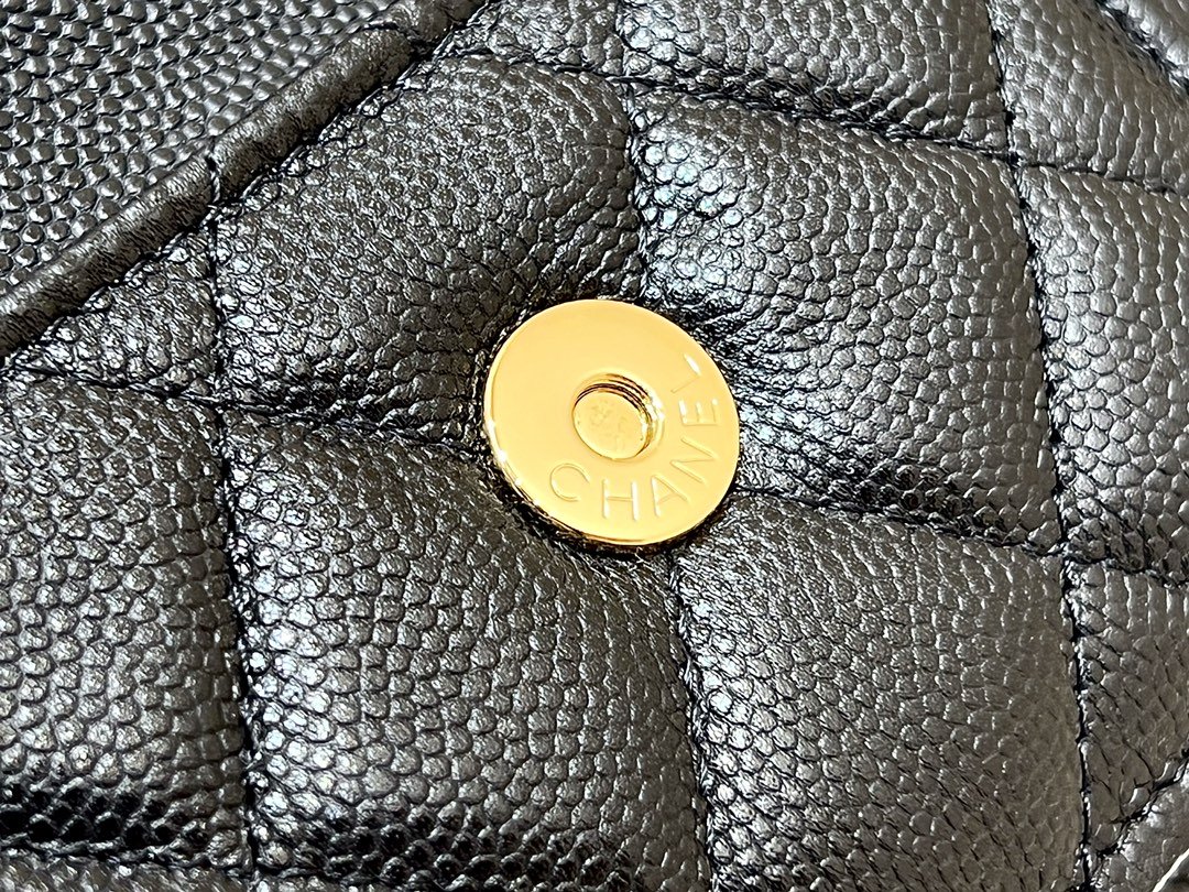 ChanelSmall Coin Pocket WOC Shoulder Bag Black For Women, Women’s Bags 7.9in/20cm