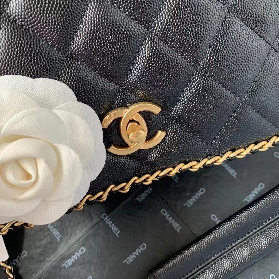 ChanelFlapbag With Chain Black For Women, Women’s Bags 8.3in/21cm