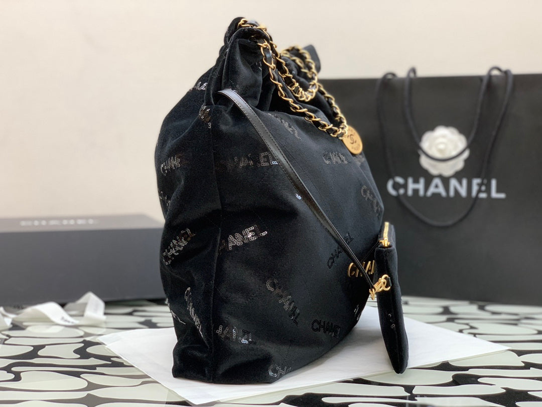 CHL Big CHL 22 Handbag Black For Women, Women’s Bags 18.9in/48cm