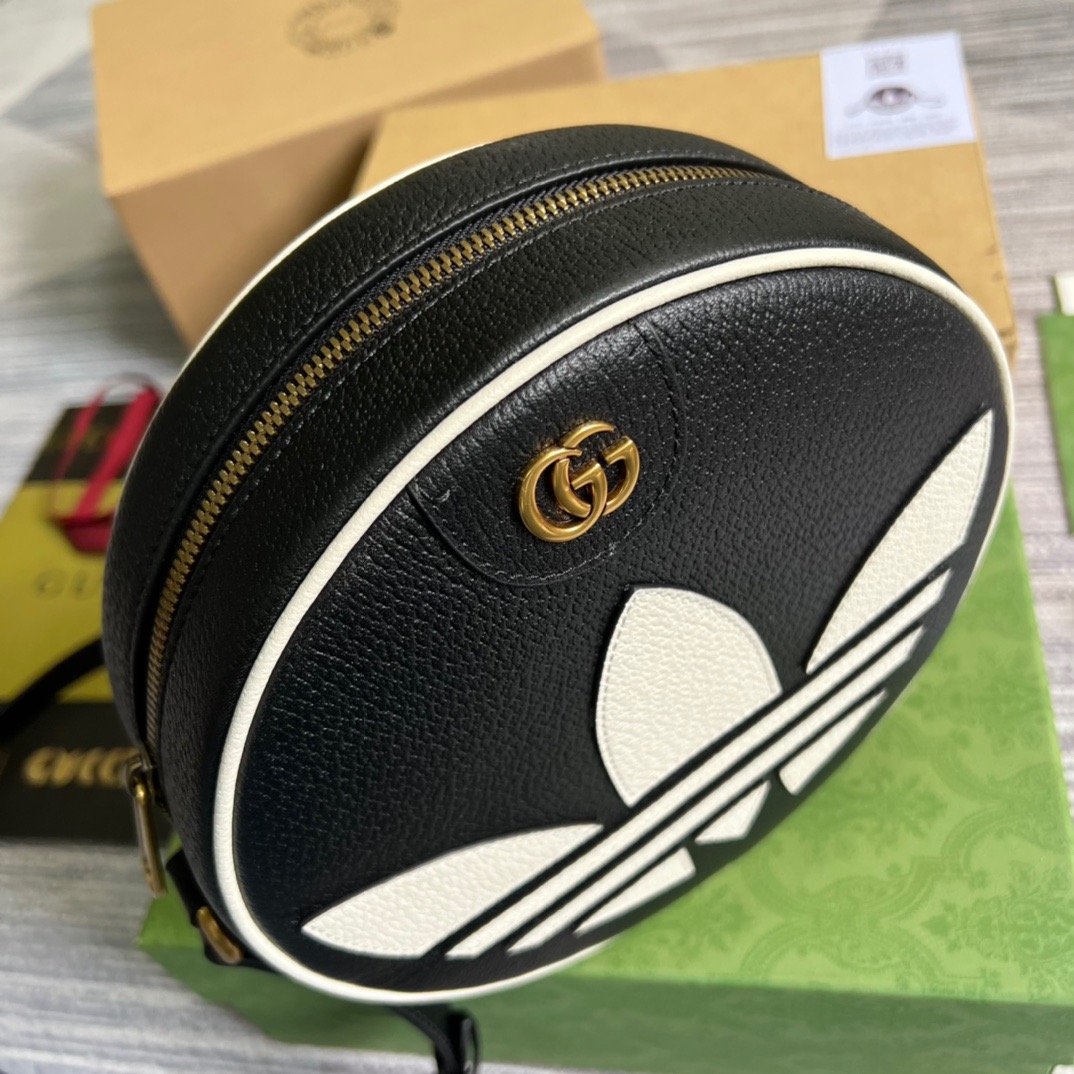 gg x Adidas Ophidia Shoulder Bag Black For Women, Women’s Bags 8.6in/22cm gg