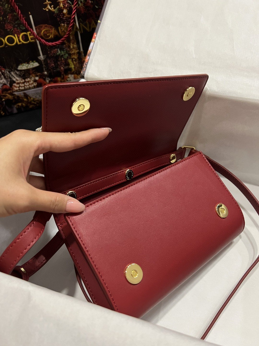 DG 3.5 Clutch Burgundy For Women 8.3in/21cm DG