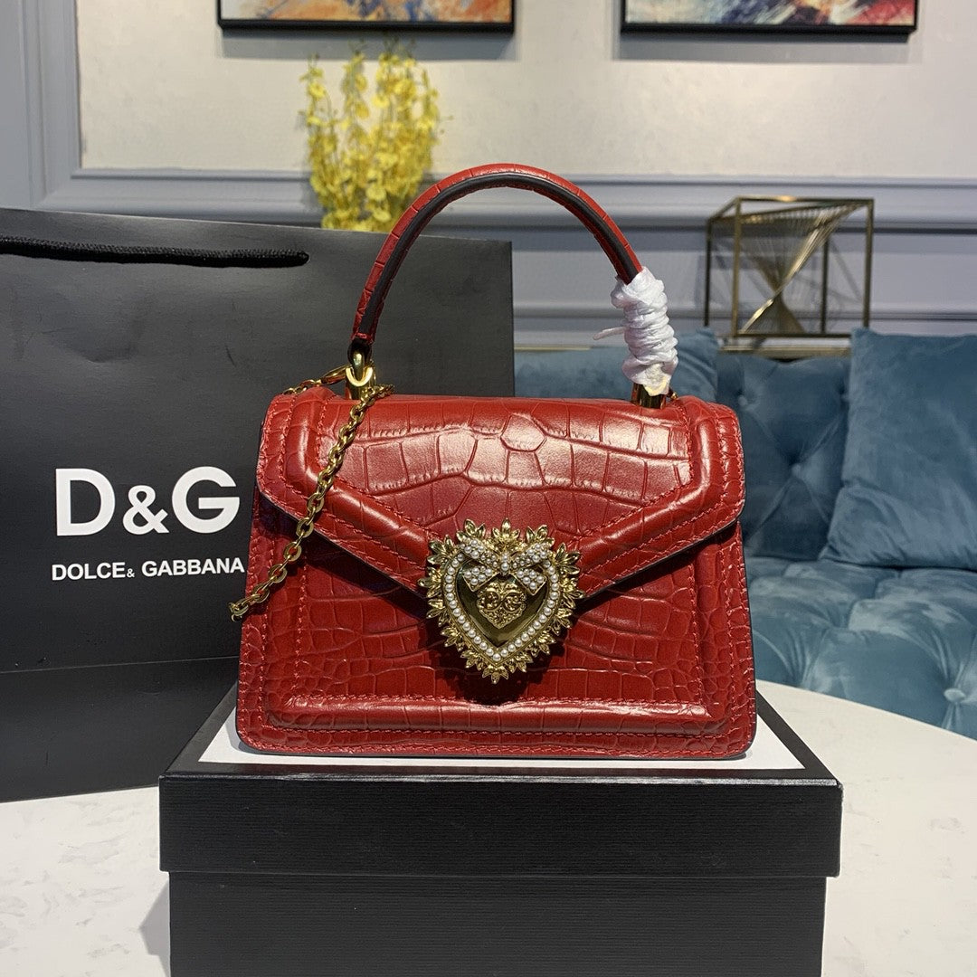 DG Small Devotion Bag Red For Women 7.5in/19cm DG