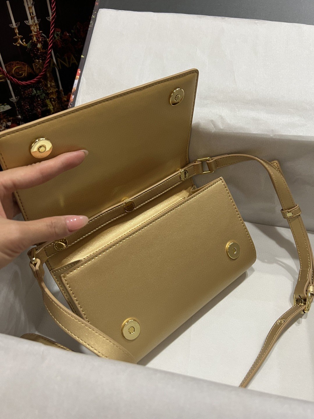 DG 3.5 Clutch Gold For Women 8.3in/21cm DG