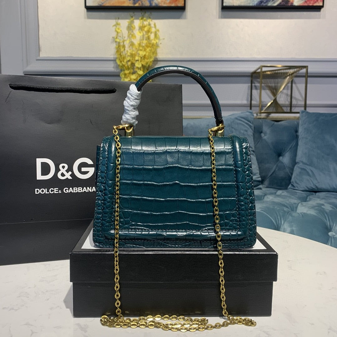 DG Small Devotion Bag Blue For Women 7.5in/19cm DG