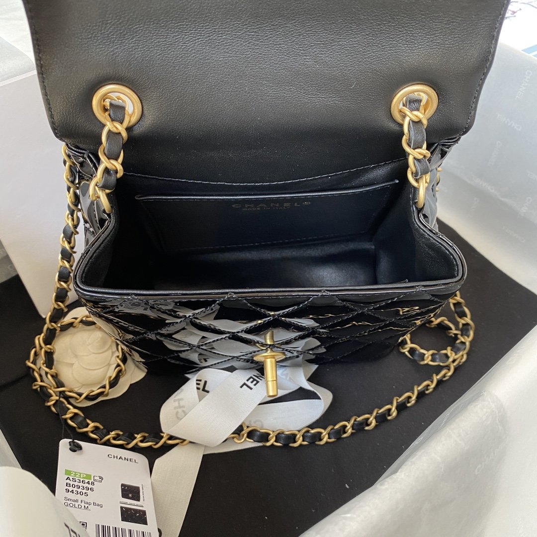 ChanelMini Flap Bag Light Black For Women, Women’s Bags 6.7in/17cm AS3648 B09577 94305