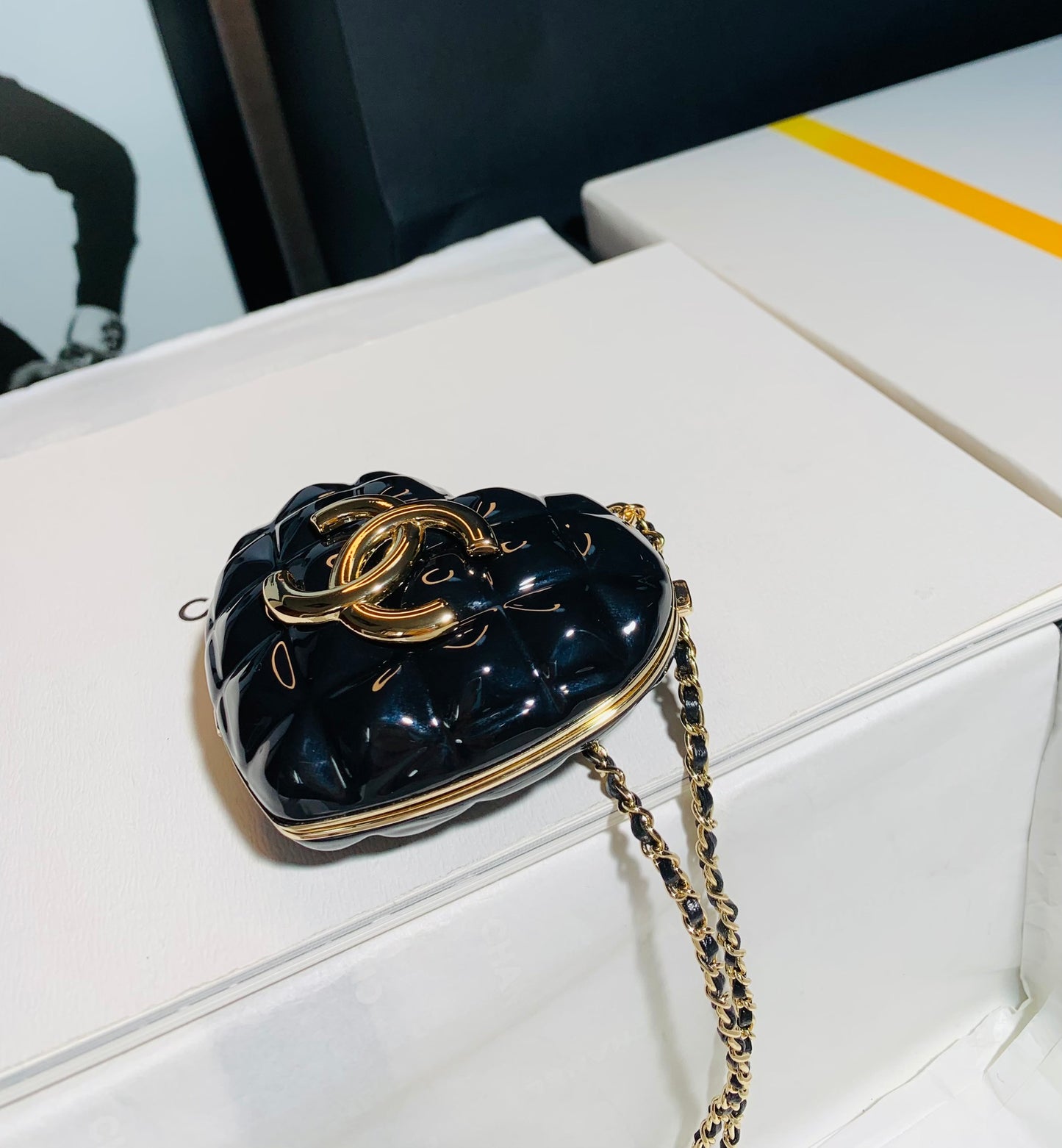 ChanelLong Necklace Bag Black For Women, Women’s Bags 3in/7.6cm