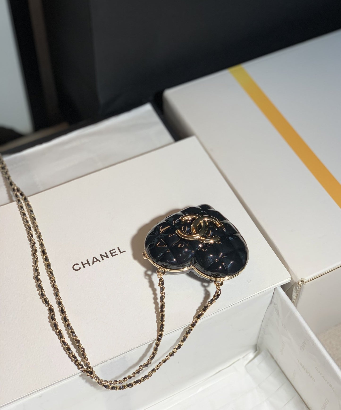 ChanelLong Necklace Bag Black For Women, Women’s Bags 3in/7.6cm
