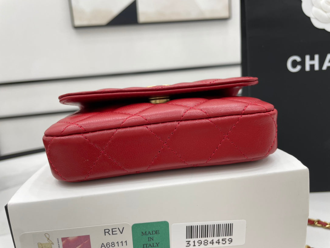 CHL Classic Distressed Red For Women, Women’s Bags 4.7in/12cm