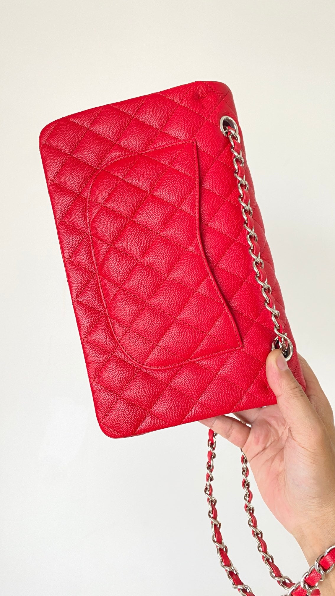 ChanelSmall Classic Handbag Red For Women, Women’s Bags 9.1in/23cm