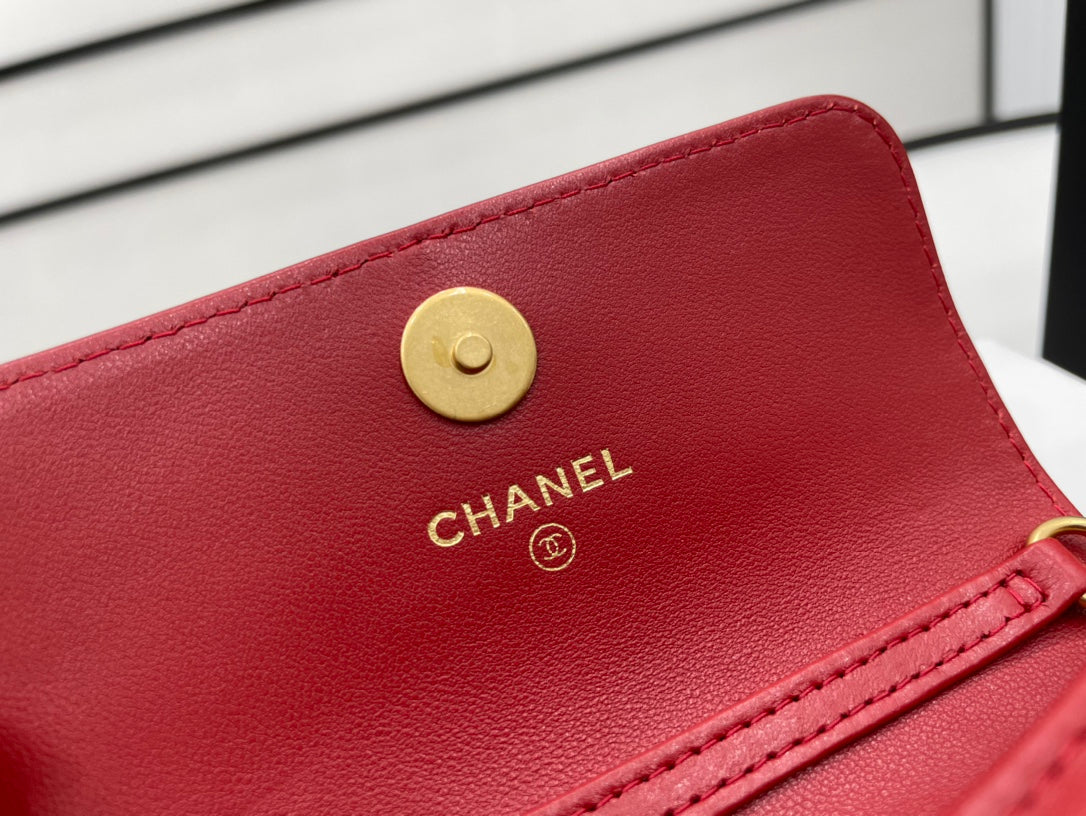 CHL Classic Distressed Red For Women, Women’s Bags 4.7in/12cm