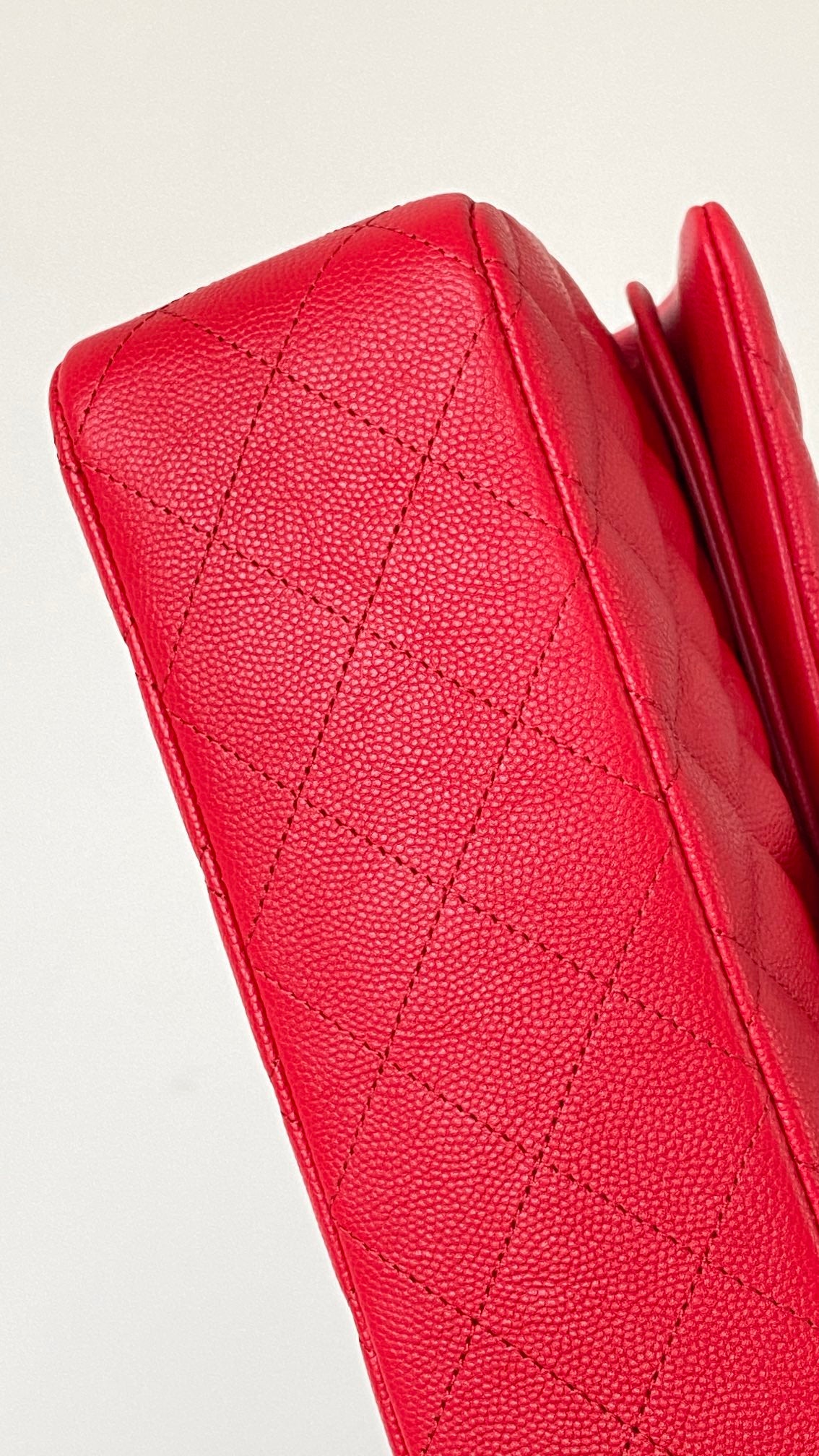 ChanelSmall Classic Handbag Red For Women, Women’s Bags 9.1in/23cm
