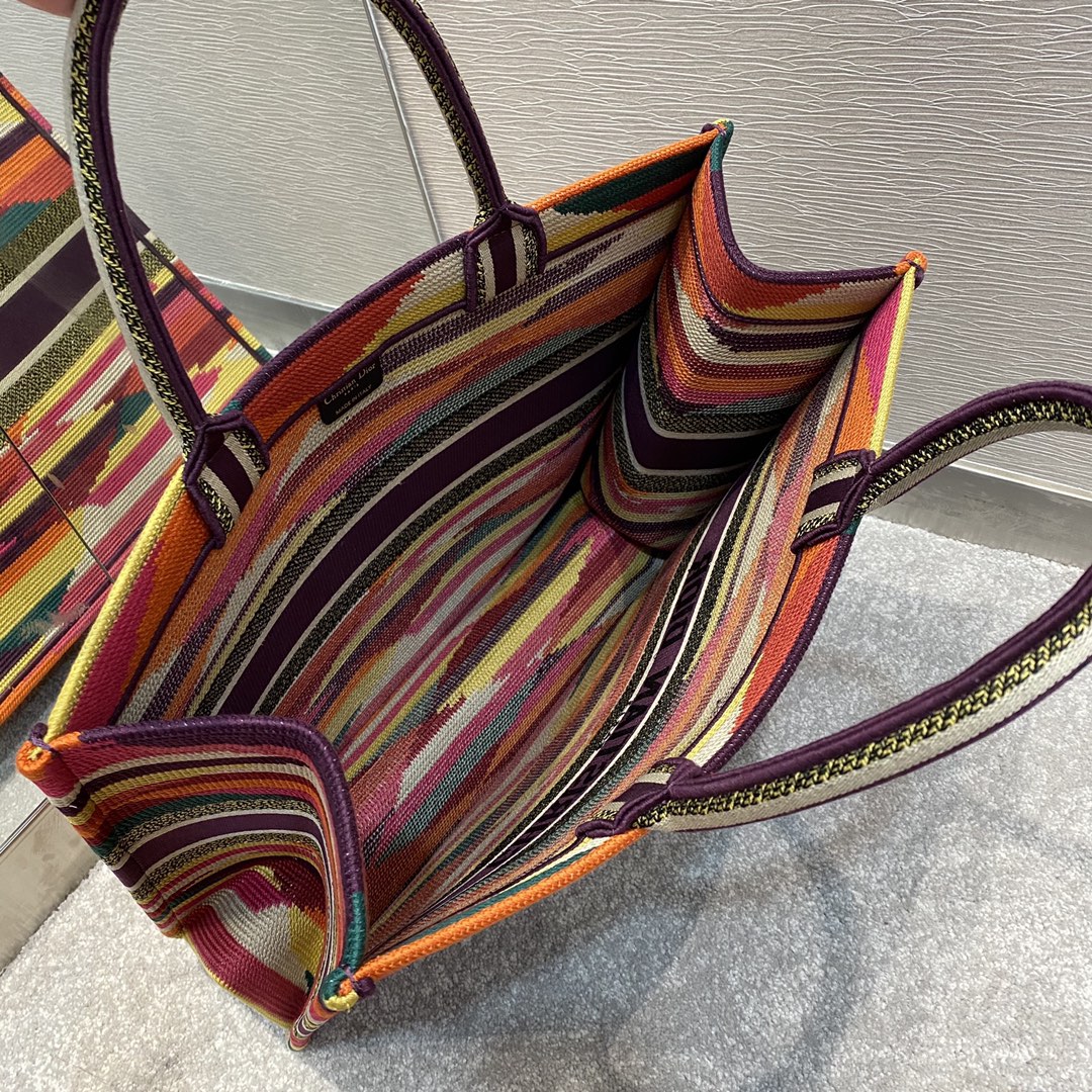 DI Large Book Tote Canvas Multicolor For Women Bag Size 42cm/16in CD