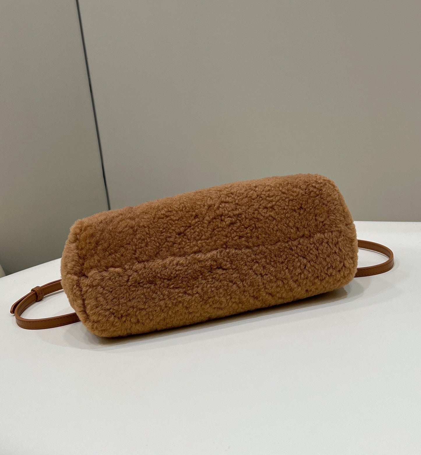 FI First Small Brown Mink Bag For Woman 26cm/10in