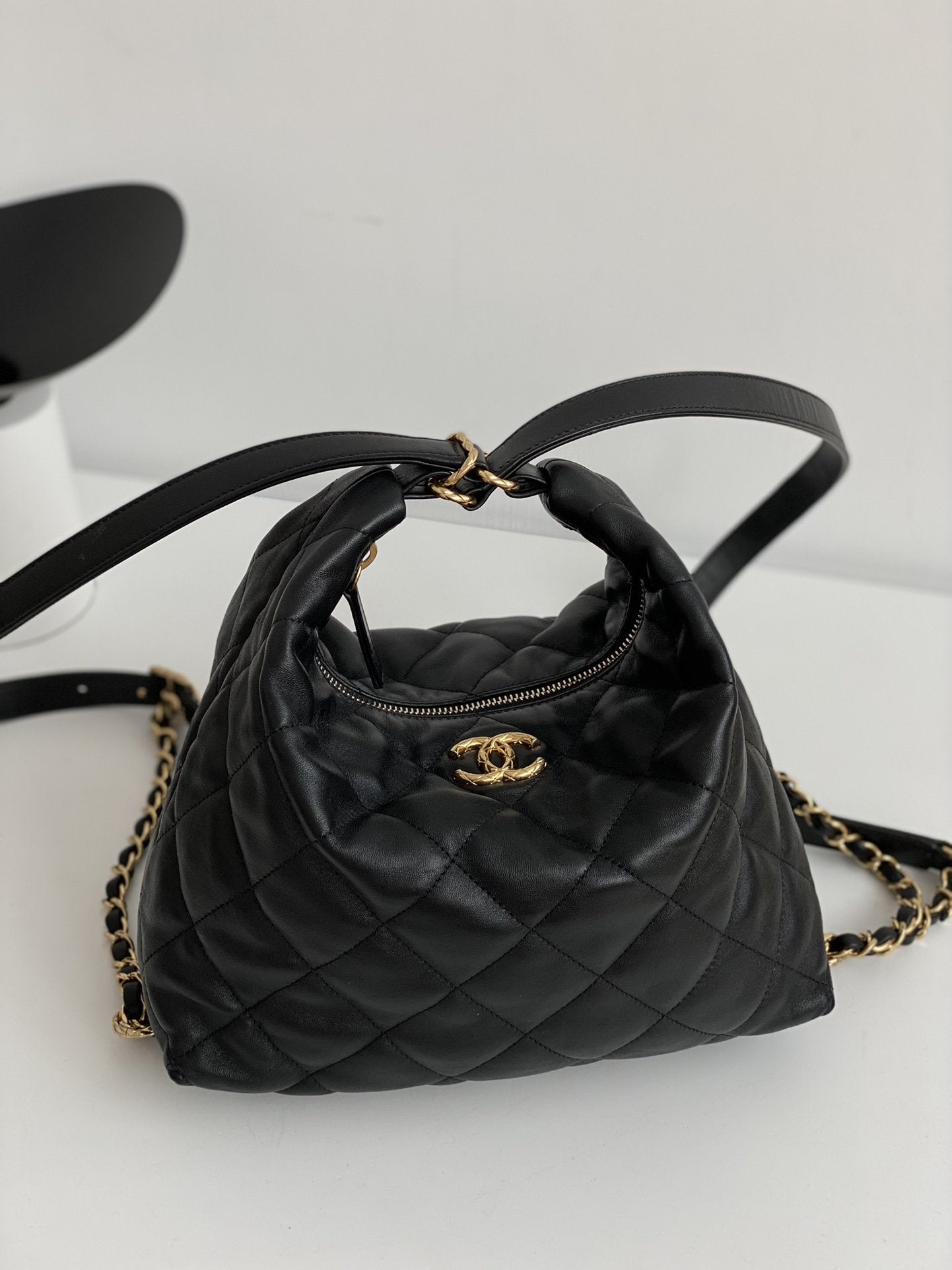 ChanelMaxi Hobo Bag Black For Women, Women’s Bags 13.7in/35cm AS3488 B08857 94305