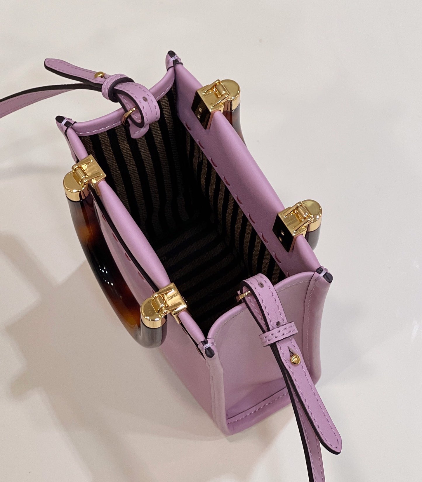 FI Sunshine Shopper Lilac Mini Bag For Woman 13cm/5in