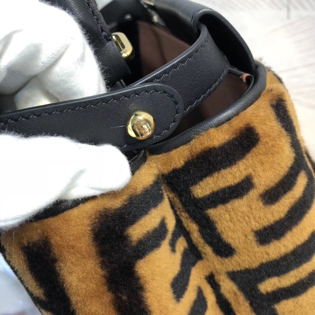 FI Peekaboo Handle Bag Brown For Women, Women’s Bags 14.9in/38cm FF