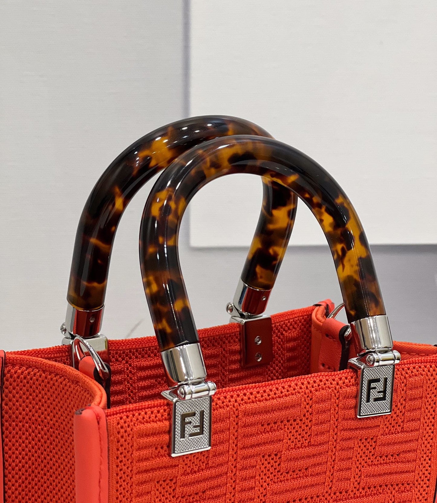 FI Mini Sunshine Shopper Red For Women, Women’s Handbags, Shoulder And CrossBody Bags 7.1in/18cm FF 8BS051
