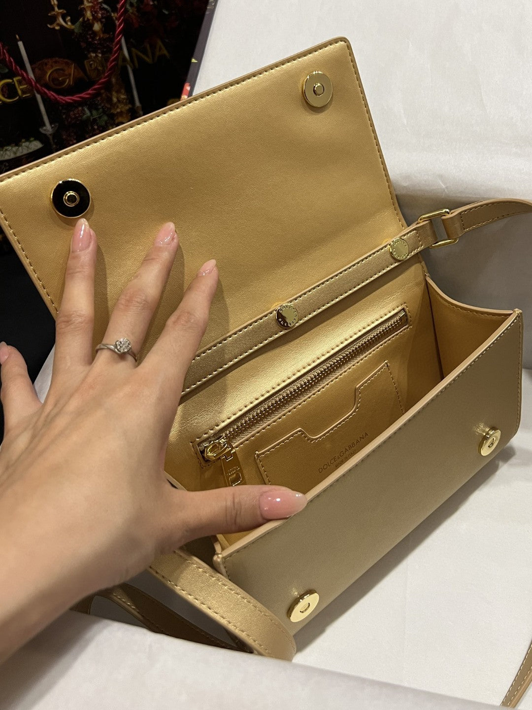 DG 3.5 Clutch Gold For Women 8.3in/21cm DG