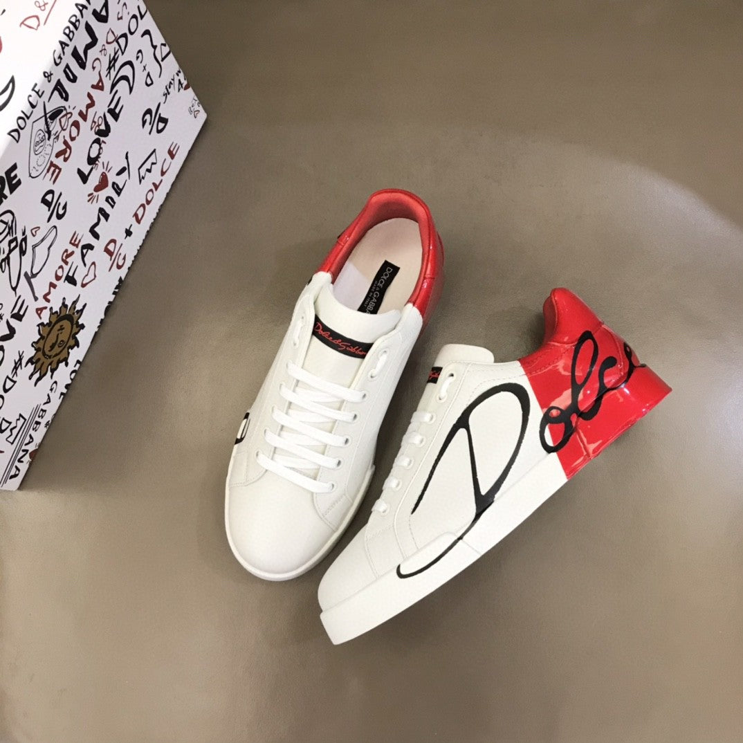 DG Portofino Sneakers White/Red For Men DG Shoes