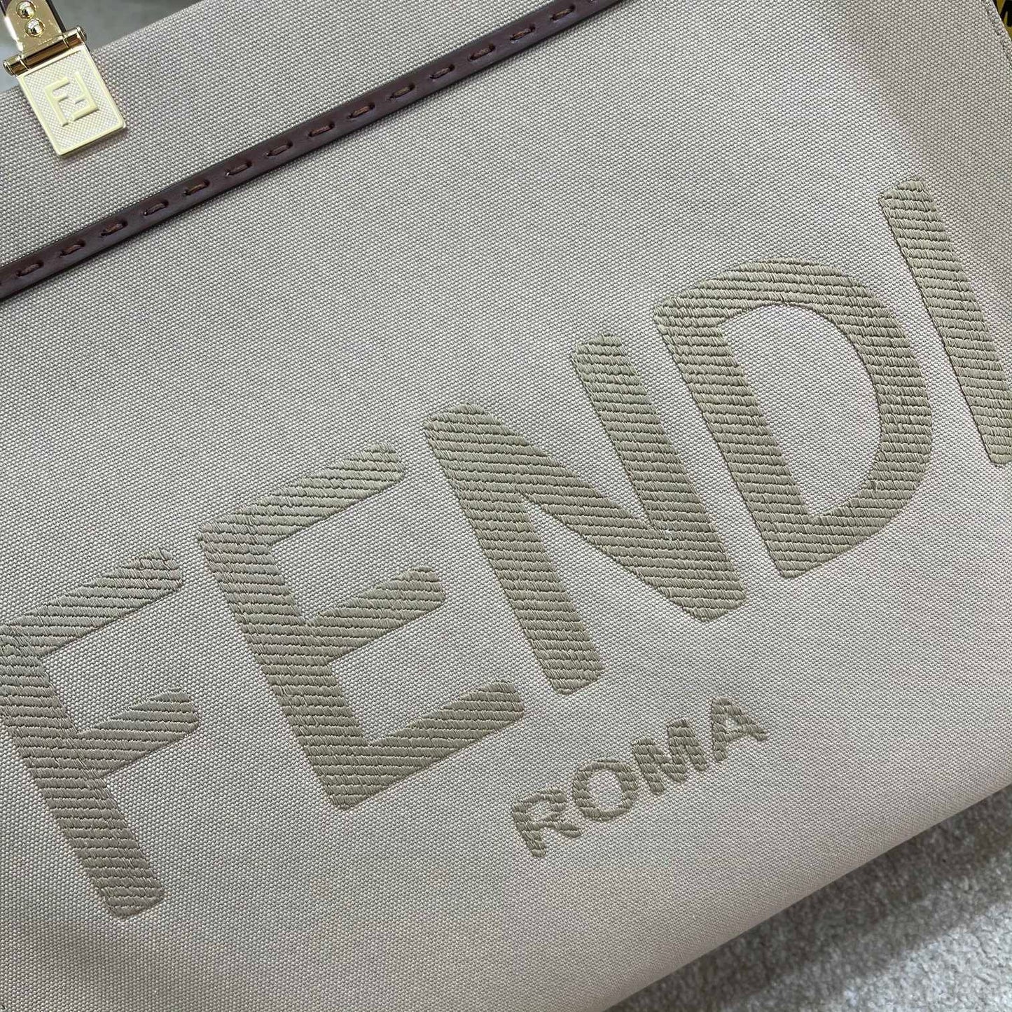 FI Tote Bag Grey For Women, Wonmen’s Bags 13.8in/35cm FF 8BH386ABVLF1BZC