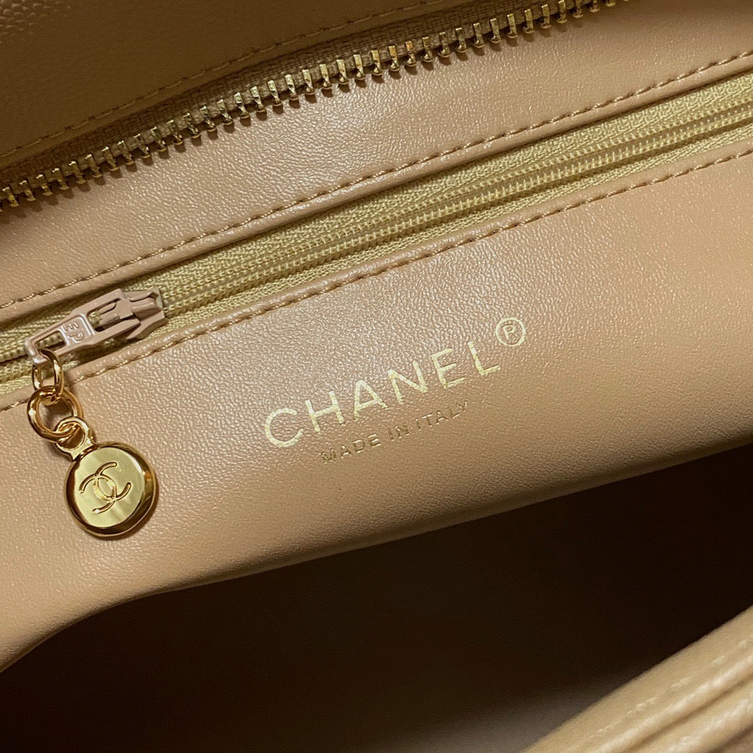 ChanelMedallion Tote Gold Hardware Caviar Yellow For Women, Women’s Handbags, Shoulder Bags 15.6in/32cm
