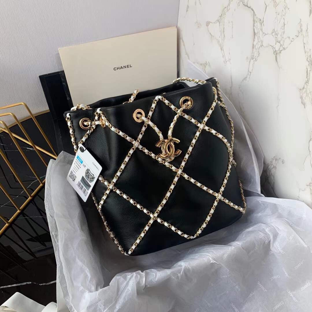 CHL 21 Handbag Black For Women, Women’s Bags 8.6in/22cm