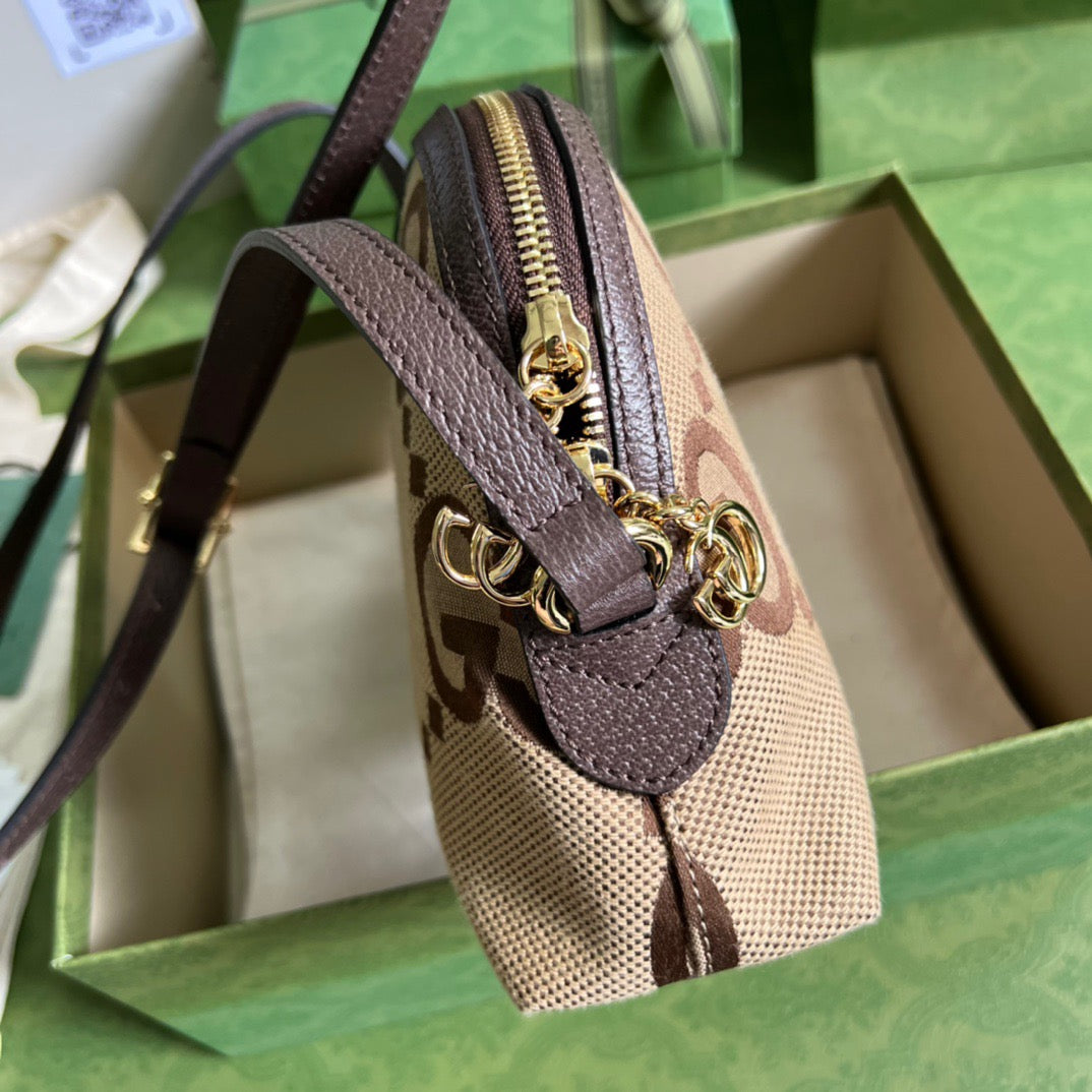 gg Ophidia Jumbo gg Small Shoulder Bag Brown For Women, Women’s Bags 9.3in/24cm gg 499621 UKMIG 2570