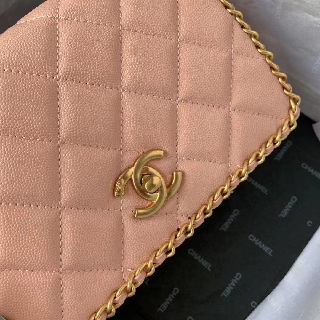 ChanelFlapbag With Chain Light PiNike For Women, Women’s Bags 8.3in/21cm